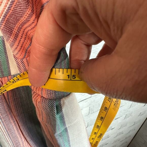 CRYSTAL SKY HI LO SHORTS & SKIRT ONE PIECE HALTER ROMPER Stripped SLEEVELESS - Picture 8 of 14